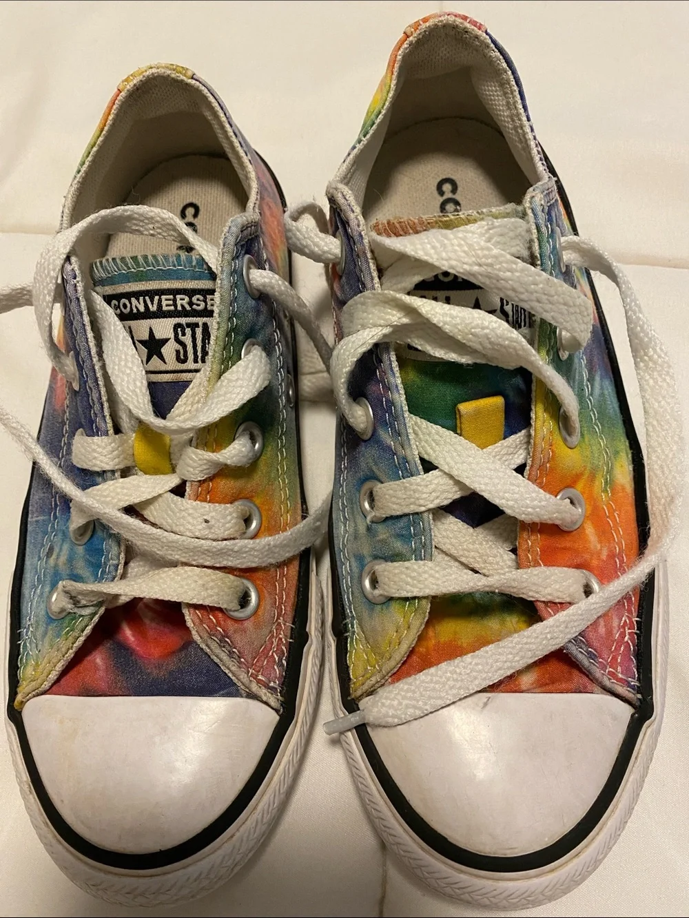 Converse Kids Low Top Tie-Dye Sneakers - Rainbow 12